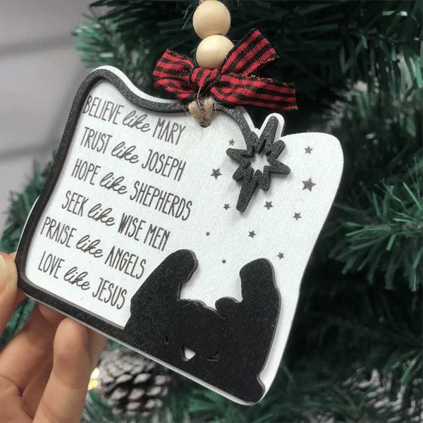 3D Book Lovers Handmade Heart Ornament – Premium Decorative Piece
