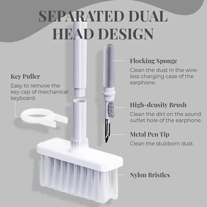 5-in-1 Keyboard Cleaning Brush Kit – Multi-Tool Precision Cleaner