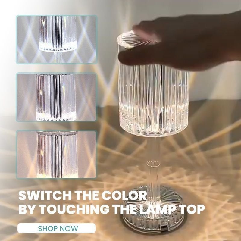 Touch Control Crystal Lamp – Modern Ambient Lighting