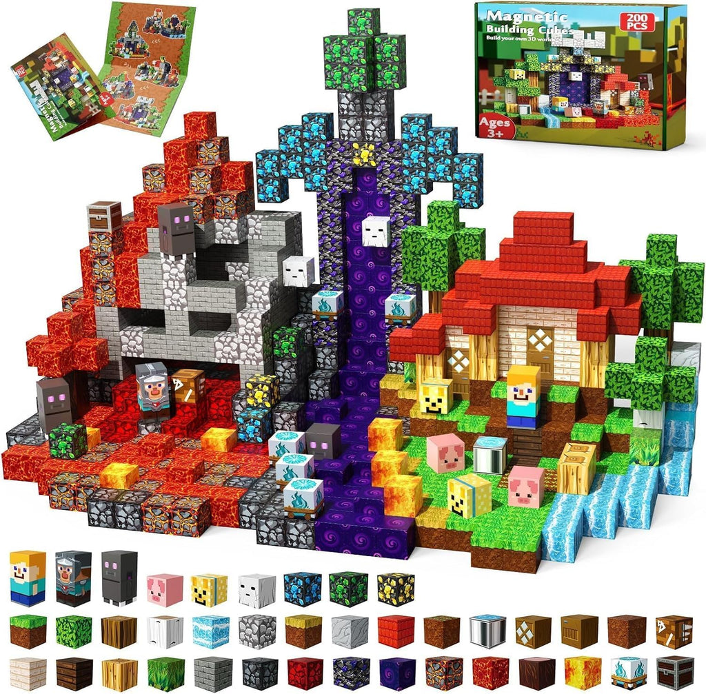 Sword Portal Minecraft Magnetic Building Blocks Set – 150+ PCS Creative Kit