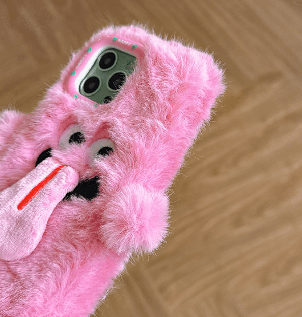 Funny Tongue Plush Phone Case – Soft, Protective & Unique