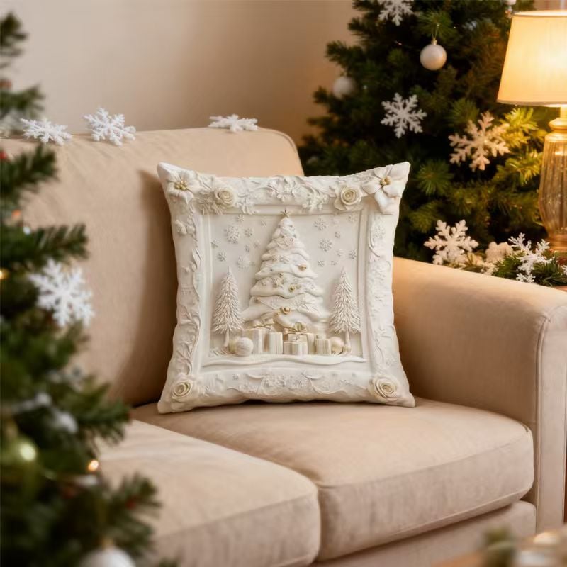 Luxury Christmas Pillow Cover – Premium, Washable & Wrinkle-Resistant
