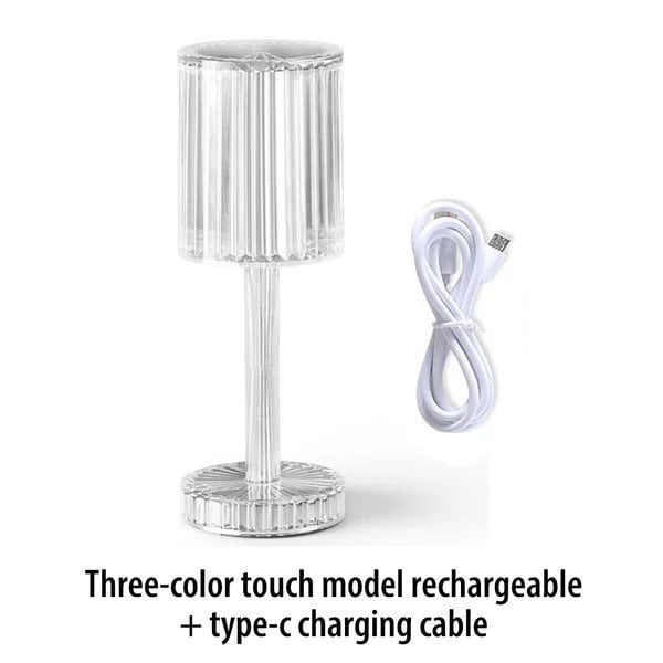 Touch Control Crystal Lamp – Modern Ambient Lighting