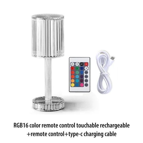 Touch Control Crystal Lamp – Modern Ambient Lighting