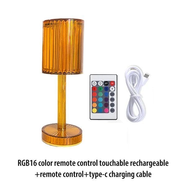 Touch Control Crystal Lamp – Modern Ambient Lighting