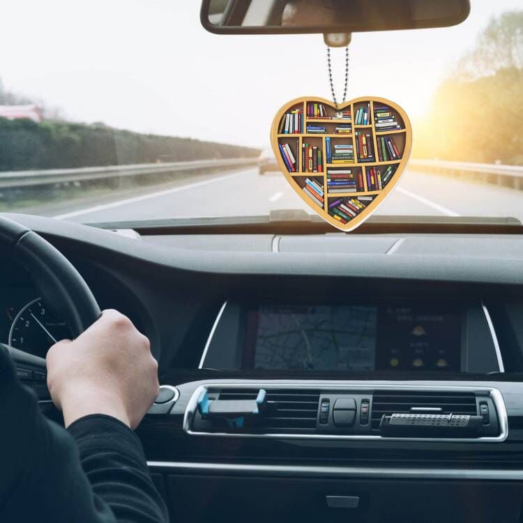 Book Lovers Ornament – 3D Heart Design, Artisan Craft